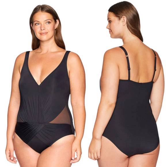 New Black One Piece Swimsuit - Picture 1 of 8